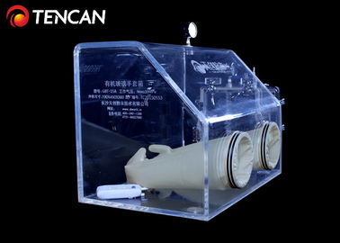 La polvere della scatola per guanti del laboratorio di isolamento dell'acrilico del CE rinforza 10mm senza aspirazione