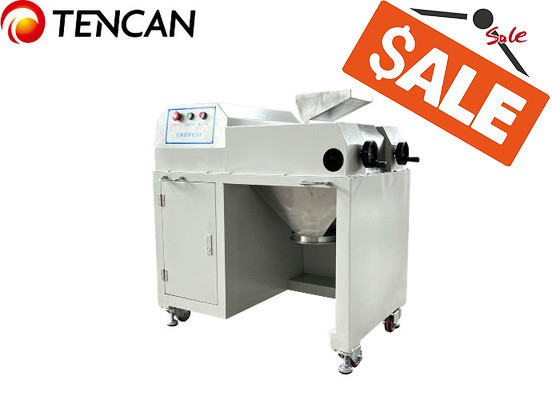 Macchina di frantumazione a polvere a doppio rullo Fabbrica di macchine di frantumazione Acciaio inossidabile 150 μm Fino Discarica uniforme