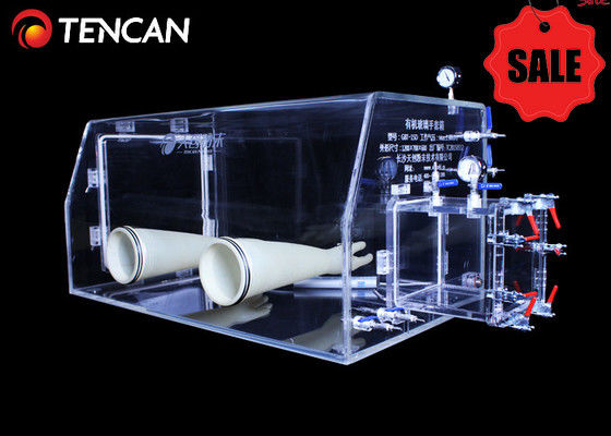 Cassa a guanti da laboratorio trasparente GBT-30A – Gestione gas inerti con camera in PMMA resistente da 30 mm