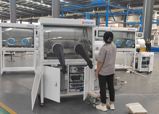 TENCAN Fornitore di attrezzature di laboratorio GBP750S-2 (1200) Casella a guanti a gas inerti Casella a guanti di laboratorio con sistema di depurazione