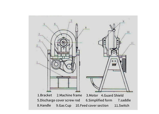 Laboratorio XMQ350 * 160 mulino a sfere conico per la macinazione di campioni con capacità di 4 kg e dimensione delle particelle di uscita di 200 maglie a 380V-50Hz