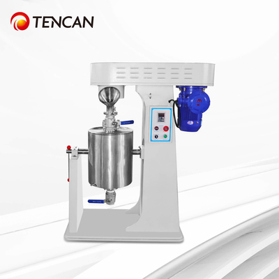 Tencan 20L Mulino a sfere leggero con agitatore con rivestimento in ceramica di allumina e camicia d'acqua per la riduzione delle dimensioni delle particelle ultrafini