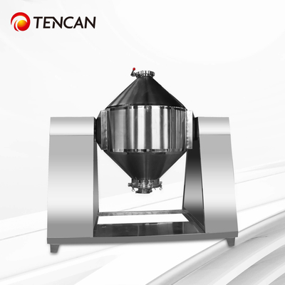 Miscelatore a doppio cono Tencan 5-300L per laboratorio/industria - Alta efficienza e basso consumo energetico