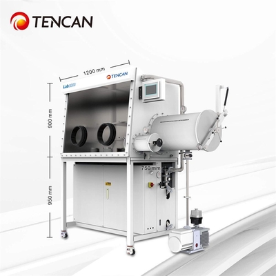 TENCAN GBP750S-2 Laboratory Glove Box Ossigeno Acqua Rimozione 1200mm