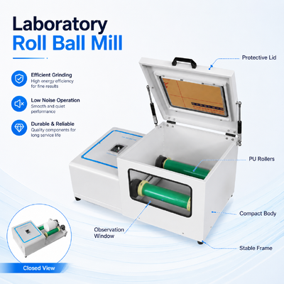 Mulino a sfere da laboratorio QM-5 con velocità variabile 60-570 giri/min, struttura robusta e capacità di macinazione e miscelazione per la ricerca e l'uso industriale