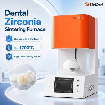 TENCAN TC-BDF-1L 1700C Laboratorio dentale forno di sinterizzazione di porcellana circonia 1C Precisione MoSi2 Elementi di riscaldamento per denti