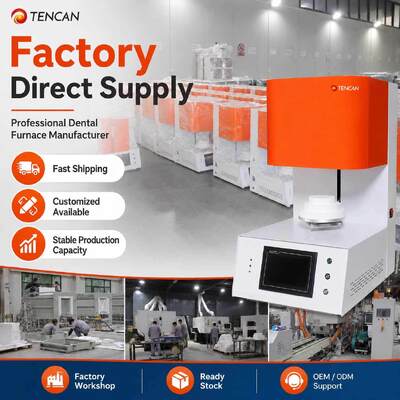 TENCAN TC-BDF-1L 1700C Laboratorio dentale forno di sinterizzazione di porcellana circonia 1C Precisione MoSi2 Elementi di riscaldamento per denti
