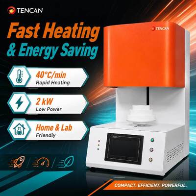 TENCAN TC-BDF-1L 1700C Laboratorio dentale forno di sinterizzazione di porcellana circonia 1C Precisione MoSi2 Elementi di riscaldamento per denti
