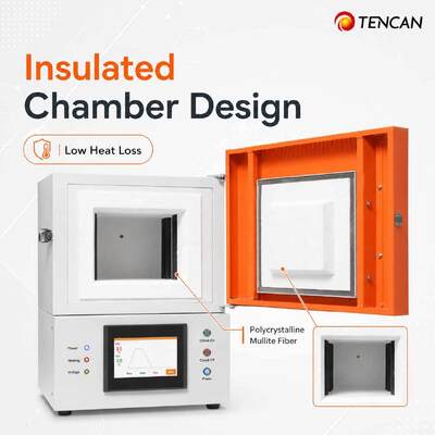 Forno di sinterizzazione per zirconio dentale certificato CE TENCAN a 1700°C con riscaldatore MoSi2 e touch screen da 7 pollici per ceramica per protesi