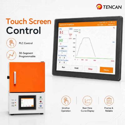 Forno di sinterizzazione per zirconio dentale certificato CE TENCAN a 1700°C con riscaldatore MoSi2 e touch screen da 7 pollici per ceramica per protesi