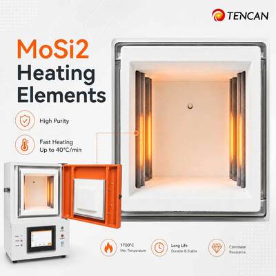 Forno di sinterizzazione per zirconio dentale certificato CE TENCAN a 1700°C con riscaldatore MoSi2 e touch screen da 7 pollici per ceramica per protesi