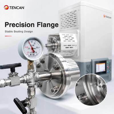 TENCAN TC-14ST 1400C Forno a tubi sottovuoto Riscaldatore SiC Termocoppia di tipo S Forno di sinterizzazione diviso per laboratorio con tubi di allumina ad alta temperatura