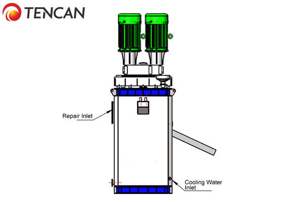 Macchina per la frantumazione ultrafine della ferrite di capacità di Tencan CCM-6000 90KW 1.5-3.0T/H, mulino scontrantesi delle cellule