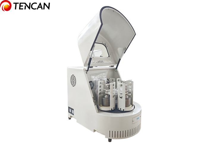 Laboratorio Produttore di mulino a sfere planetario Grinder in acciaio inossidabile 220V 50Hz 0,75KW Agate Jar 90kg Peso